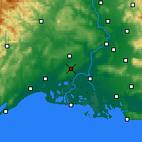 Nearby Forecast Locations - N&icirc;mes - Map