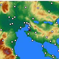 Nearby Forecast Locations - Thessaloniki - Map