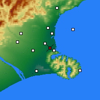 Nearby Forecast Locations - Christchurch - Map