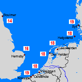 North Sea Sea Temperature Maps
