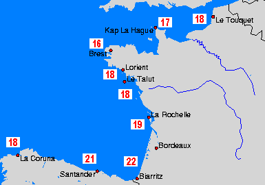 Atlantic Sea Temperature Maps